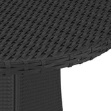 Hagebord svart 70x70x73 cm polyrotting