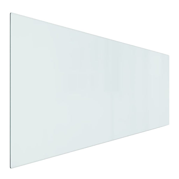 Glassplate for peis rektangulær 120x50 cm