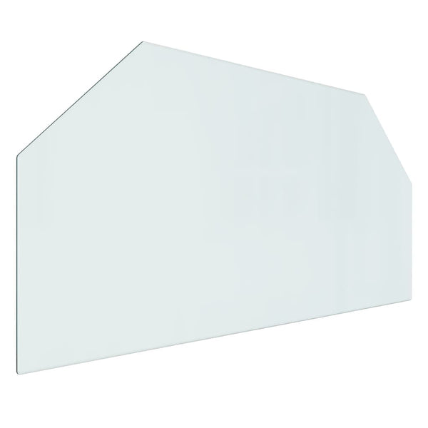 Glassplate for peis sekskantet 100x50 cm