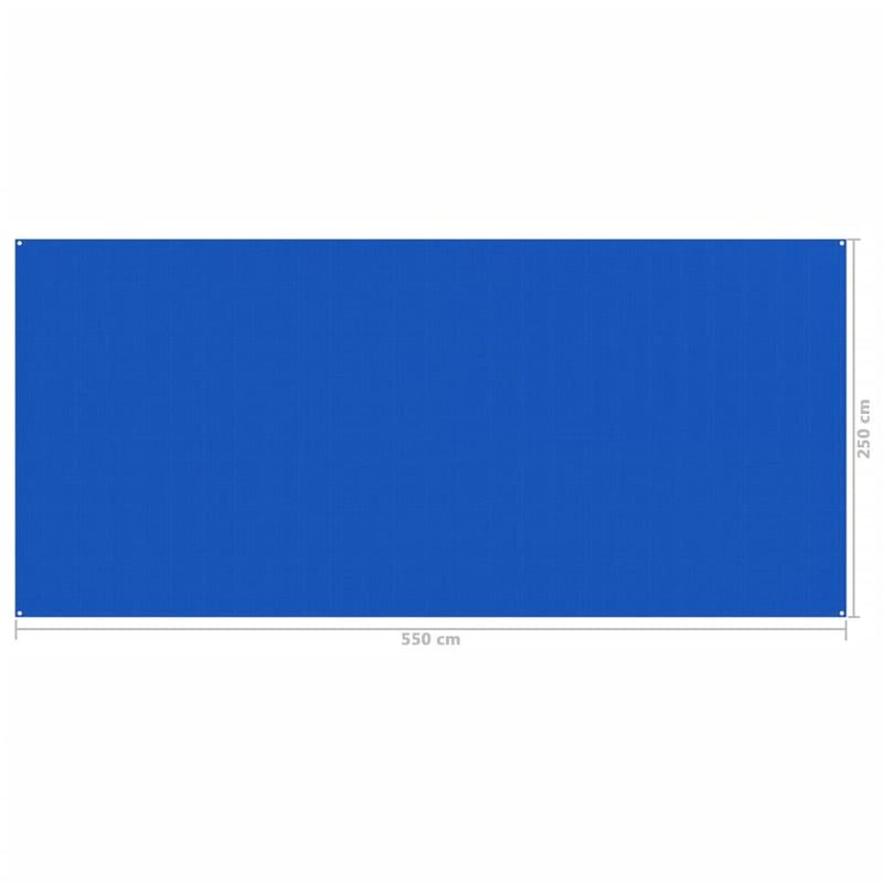 Teltteppe 250x550 cm blå