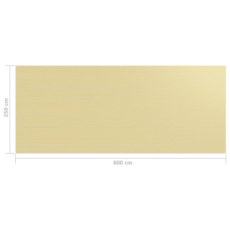 Teltteppe 250x600 cm beige