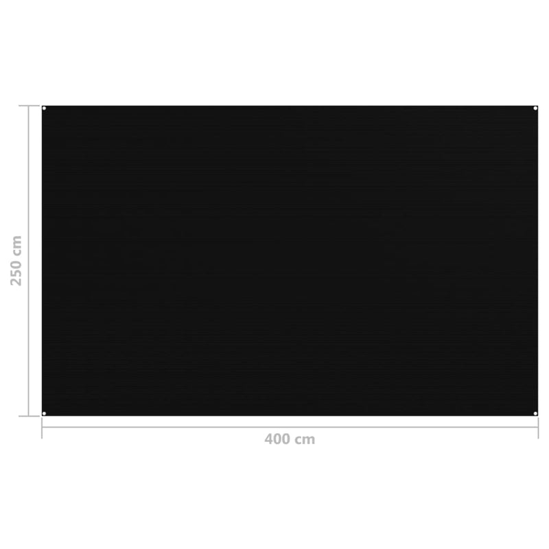 Teltteppe 250x400 cm svart