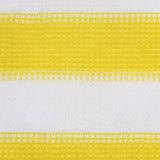 Balkongskjerm gul og hvit 120x600 cm HDPE