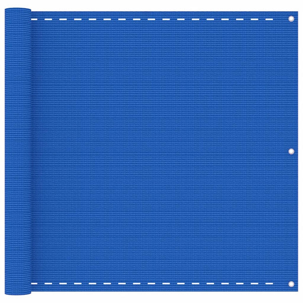 Balkongskjerm blå 90x600 cm HDPE