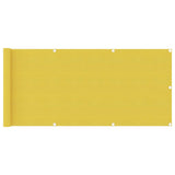 Balkongskjerm gul 75x300 cm HDPE