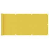 Balkongskjerm gul 75x500 cm HDPE