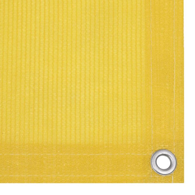 Balkongskjerm gul 120x300 cm HDPE