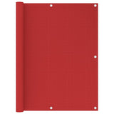 Balkongskjerm rød 120x400 cm HDPE