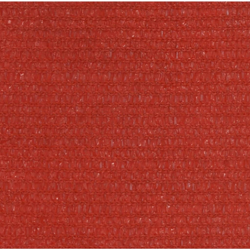 Solseil 160 g/m² rød 2x4,5 m HDPE