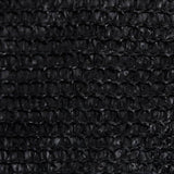 Solseil 160 g/m² svart 3,5x3,5x4,9 m HDPE