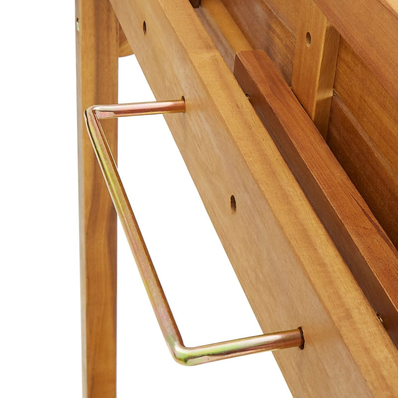 Barbord for balkong 90x37x122,5 cm heltre akasie