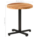 Bistrobord rundt Ø70x75 cm heltre akasie