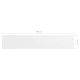 Balkongskjerm hvit 75x400 cm oxfordstoff