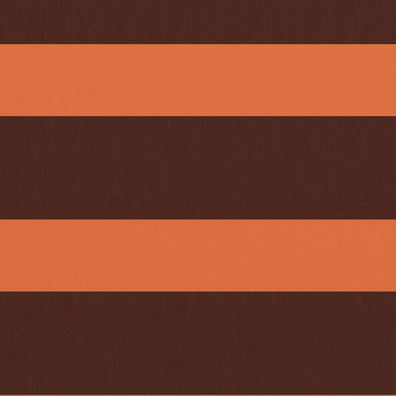 Balkongskjerm oransje og brun 75x600 cm oxfordstoff