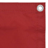 Balkongskjerm rød 120x600 cm oxfordstoff