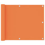 Balkongskjerm oransje 75x400 cm oxfordstoff