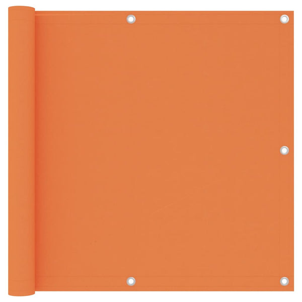 Balkongskjerm oransje 90x300 cm oxfordstoff