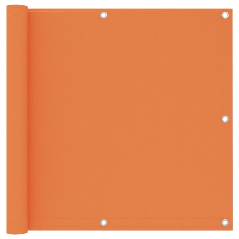 Balkongskjerm oransje 90x500 cm oxfordstoff