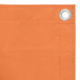 Balkongskjerm oransje 90x500 cm oxfordstoff