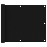 Balkongskjerm svart 75x500 cm oxfordstoff