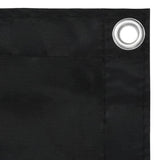 Balkongskjerm svart 75x600 cm oxfordstoff