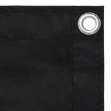 Balkongskjerm svart 90x500 cm oxfordstoff