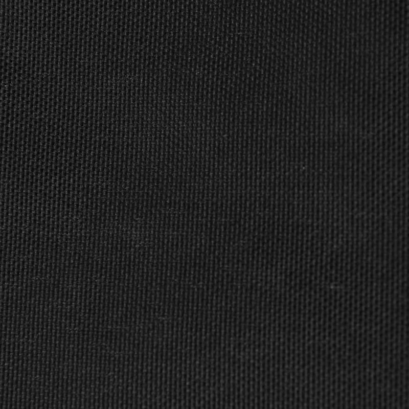 Solseil oxfordstoff rektangulær 2x4 m svart