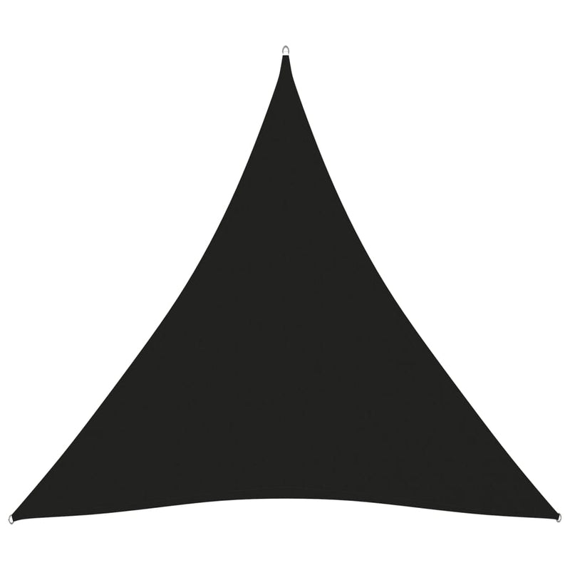 Solseil oxfordstoff trekantet 3,6x3,6x3,6 m svart