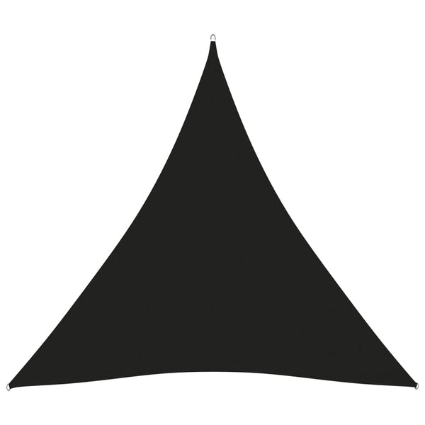 Solseil oxfordstoff trekantet 5x5x5 m svart