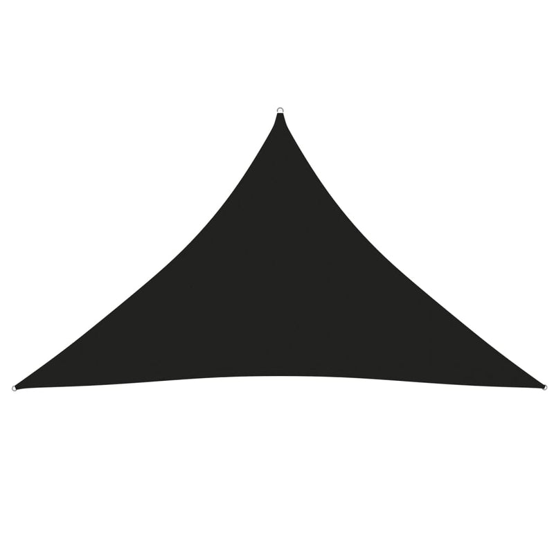 Solseil oxfordstoff trekantet 5x5x6 m svart