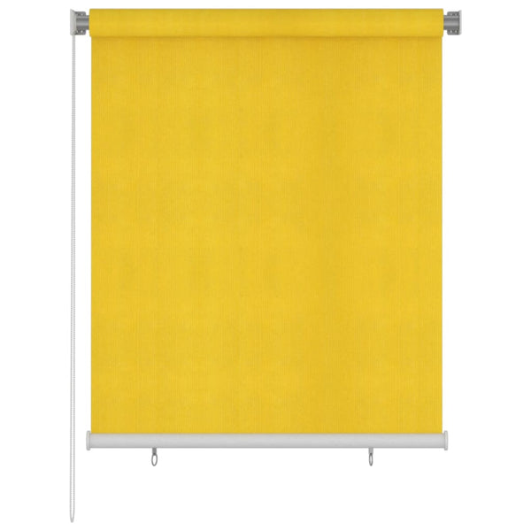 Utendørs rullegardin 120x140 cm gul HDPE