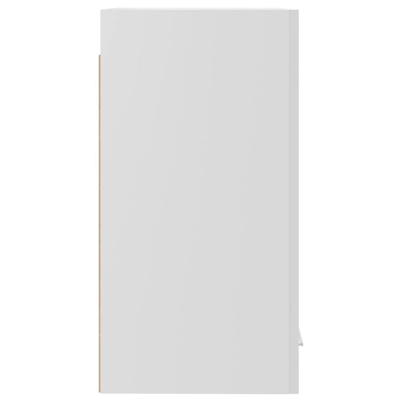 Hengende skap høyglans hvit 29,5x31x60 cm sponplate