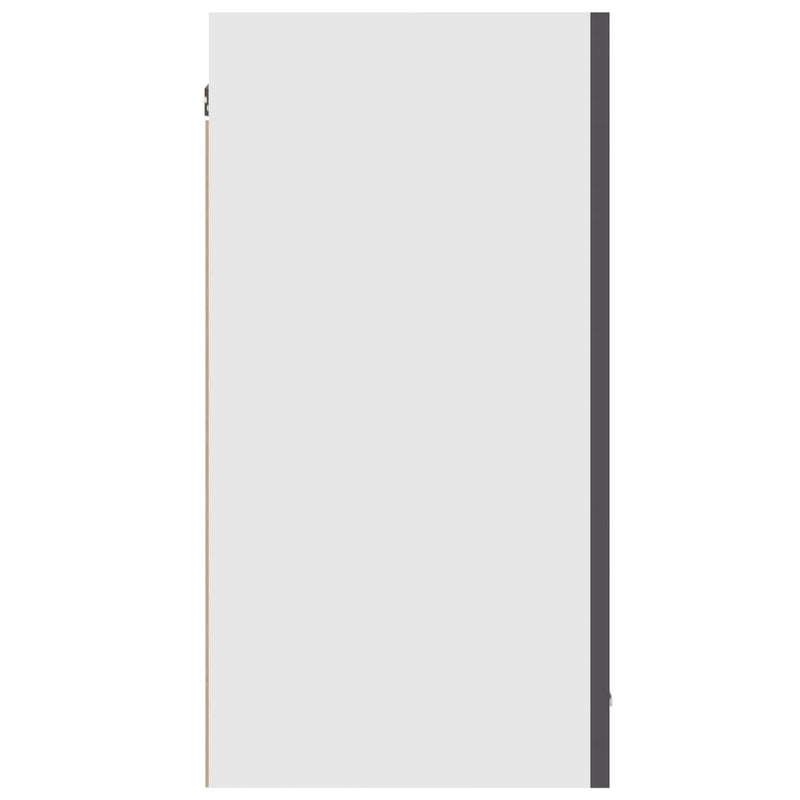 Hengende skap grå 80x31x60 cm sponplate