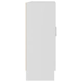 Bokhylle hvit 82,5x30,5x80 cm sponplate