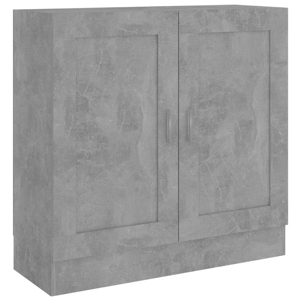 Bokhylle betonggrå 82,5x30,5x80 cm sponplate