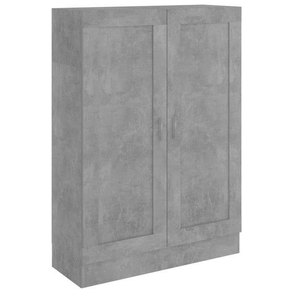 Bokhylle betonggrå 82,5x30,5x115 cm sponplate