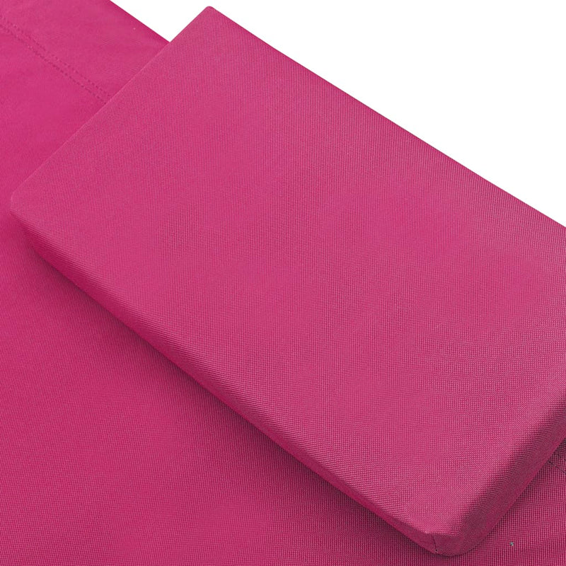 Utendørs sofaseng stoff rosa