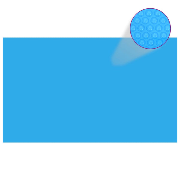 Bassengtrekk rektangulært 1000x600 cm PE blå