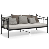 Ramme til sovesofa svart metall 90x200 cm