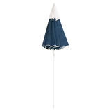 Utendørs parasoll med stålstang blå 180 cm