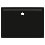 Rektangulært dusjbrett ABS svart 80x110 cm