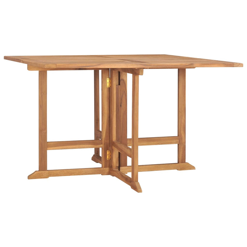 Sammenleggbart hagebord 120x120x75 cm heltre teak