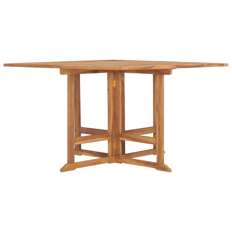 Sammenleggbart hagebord 120x120x75 cm heltre teak