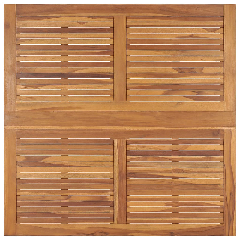 Sammenleggbart hagebord 120x120x75 cm heltre teak