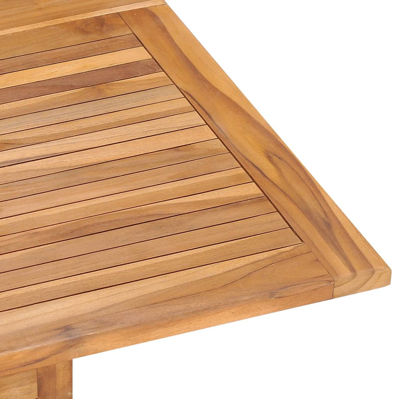 Sammenleggbart hagebord 120x120x75 cm heltre teak