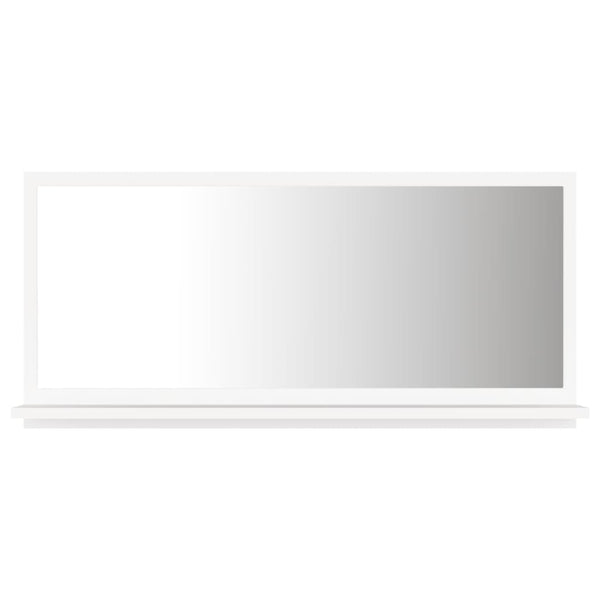 Baderomsspeil hvit 80x10,5x37 cm sponplate