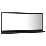 Baderomsspeil høyglans svart 80x10,5x37 cm sponplate