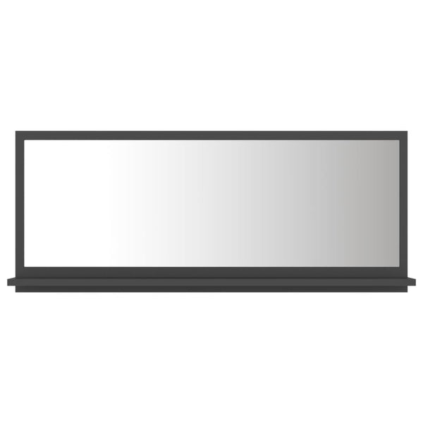Baderomsspeil grå 90x10,5x37 cm sponplate