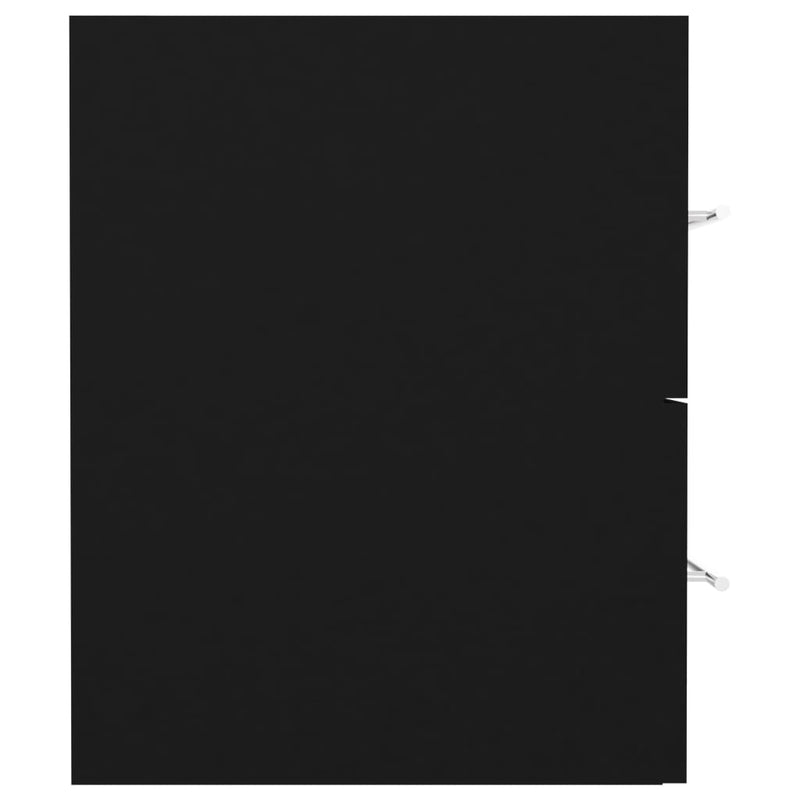 Servantskap svart 41x38,5x48 cm sponplate