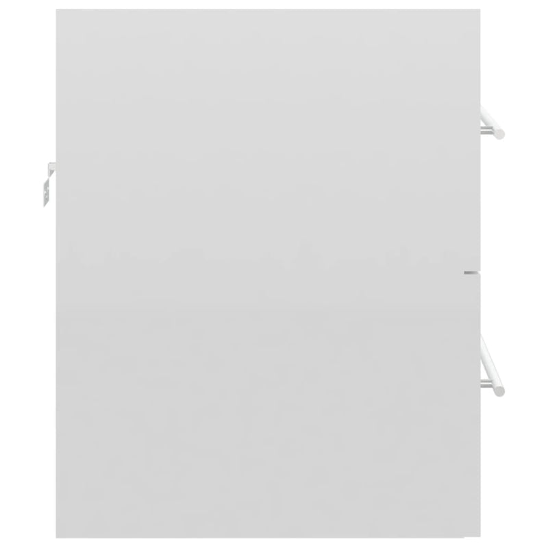 Servantskap høyglans hvit 60x38,5x48 cm sponplate